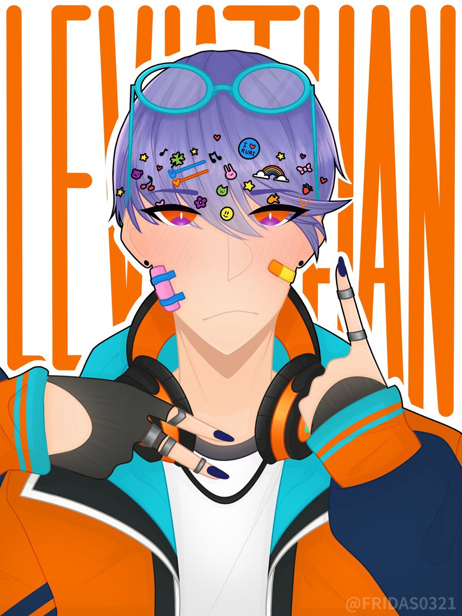 FuwaFrida's tweet photo. Happy birthday to our favorite otaku Leviathan! 😆🧡 
Here are some of the artworks I’ve made for him over the years 🥹🫶🏻

#HappyBirthdayLeviathan 
#ObeyMeBD
#obeymefanart 
#obeymeleviathan https://t.co/EgskXAQjfn