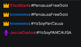 Todos somos PANCAUSA 

Grande <a href="/Panchichis_Bro/">Alan Piñuelas</a> 

Estamos en vivo con pangolden Kick /JuccaCaster