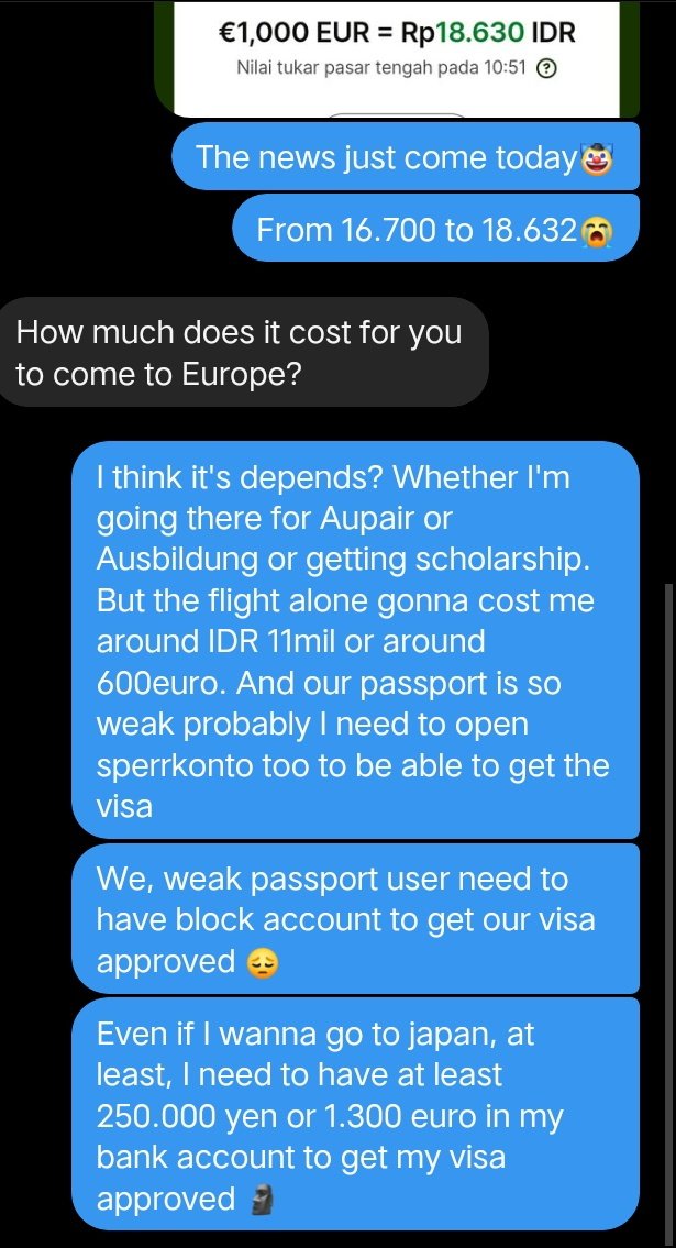 renegxade's tweet image. Bahkan gue pap nilai tukar idr ke euro ke temen bule gue dia langsung nawarin financial aid anjeng.. awalnya gue terharu tapi sekarang malu.

SE MENGENASKAN ITU NEGARA LU SAMPE GUE DIKIRA BEGGING TO GET SAVED