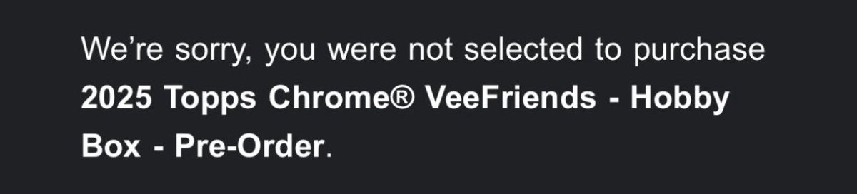 Regardless of what kind of email you got, I can’t emphasize enough how special the <a href="/theveefam/">theveefam</a>/<a href="/veefriends/">VeeFriends</a> community is and worth sticking around for.

What is happening is remarkable and it is amazing to know that so many more are going to experience it in the coming months,