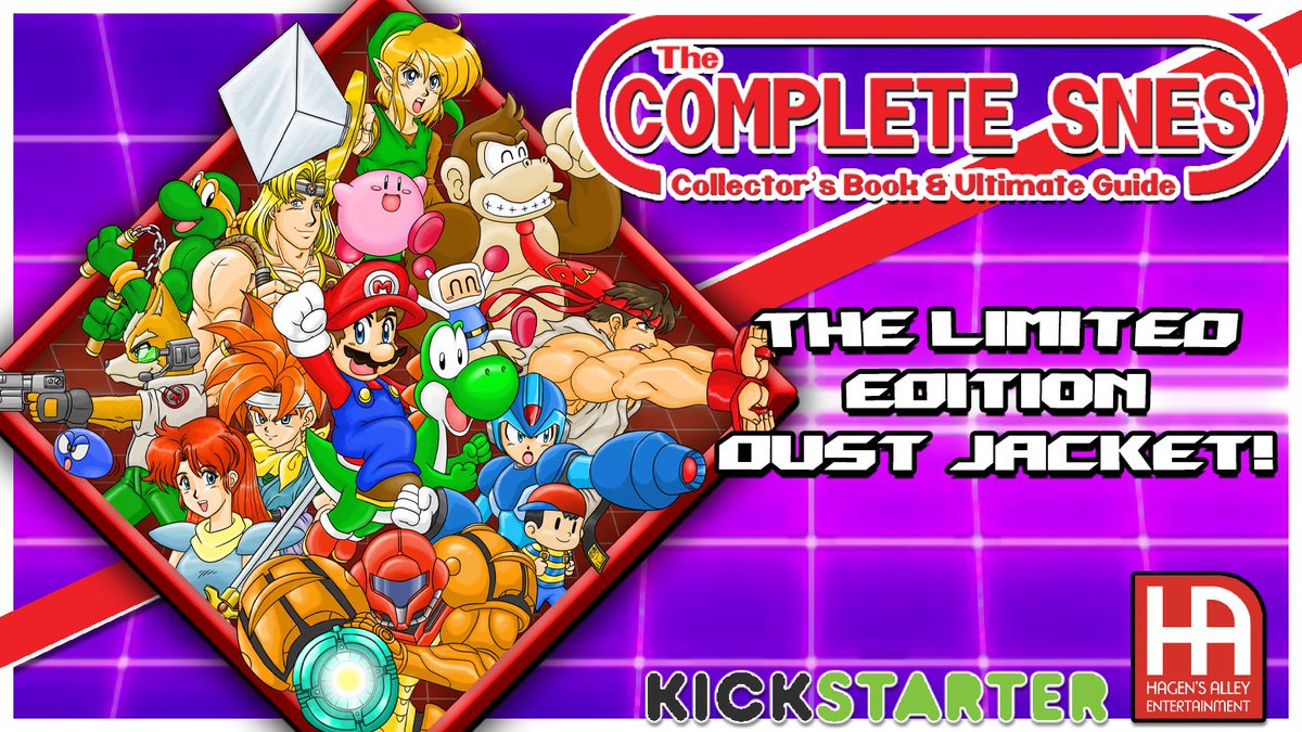 Click "Notify me on Launch" and be the first to secure your copy!

kickstarter.com/projects/thesu…

This is for a limited-edition dust sleeve with art by Sarumaru for my 630-page SNES book. I'll also be doing commissions for custom SNES art!

#supernintendo #snes #hagensalley