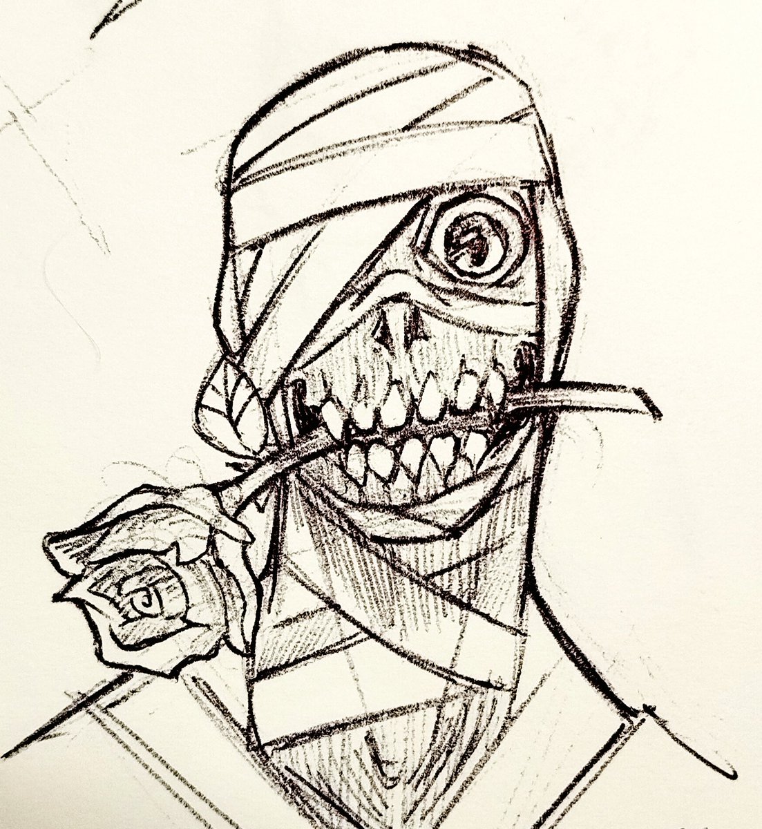 Curly is offering you a rose.
 Will you accept? 🫵
#Mouthwashing #mouthwashingcurly #mouthwashingfanart #fanart #art #draw