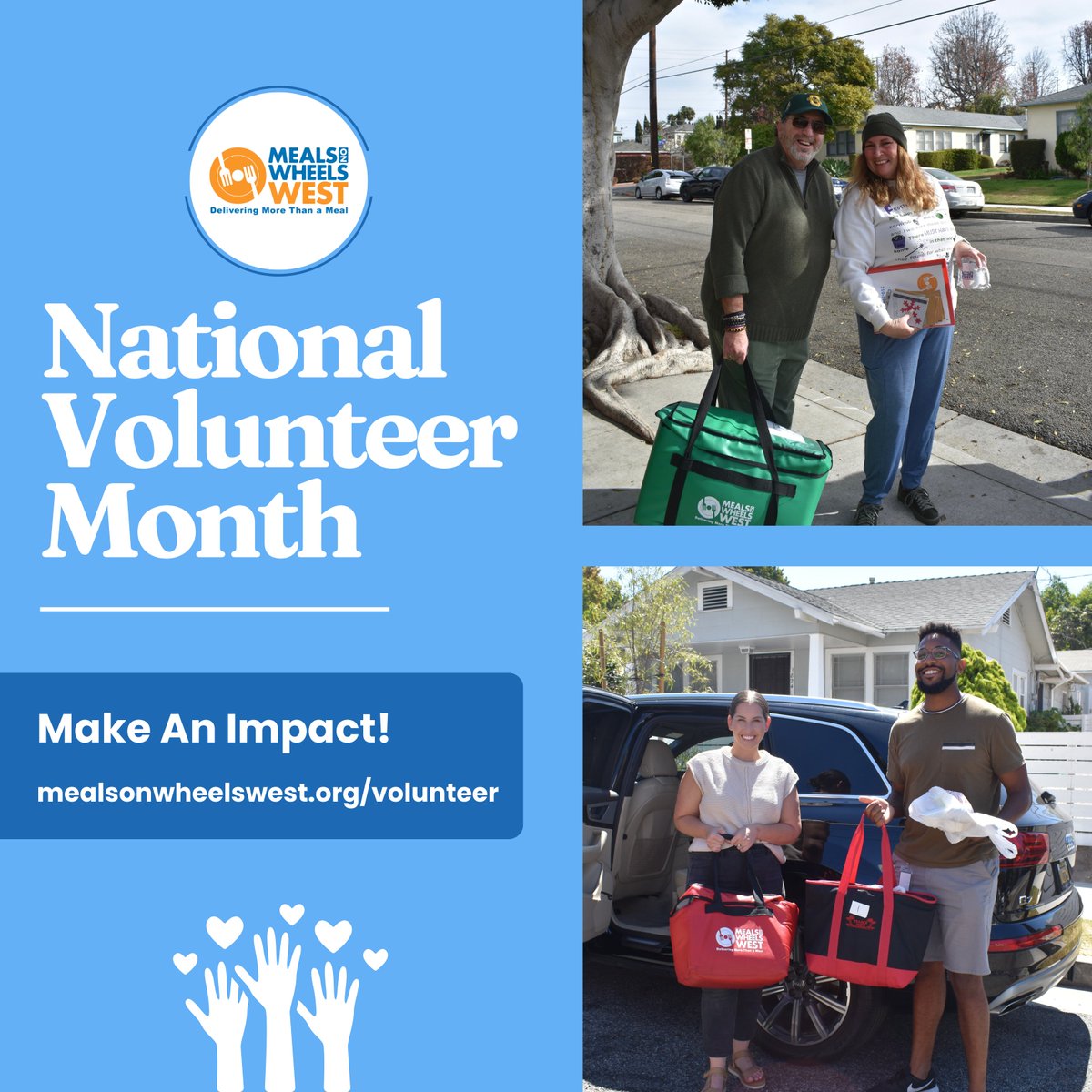 April is #NationalVolunteerMonth, and we’re celebrating the heart of our mission—our incredible volunteers! Every day, they go above and beyond to deliver not just nutritious meals, but also connection, compassion, and care to our homebound neighbors. #mealsonwheels