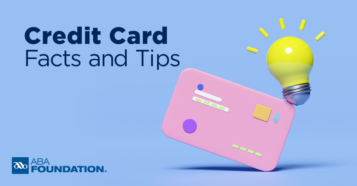 Credit cards have become an everyday tool for people to make purchases and manage their personal finances. Check out these facts and tips from the <a href="/ABABankers/">American Bankers Association</a> Foundation on credit cards: aba.social/3NK9QTH #FinancialLiteracyMonth