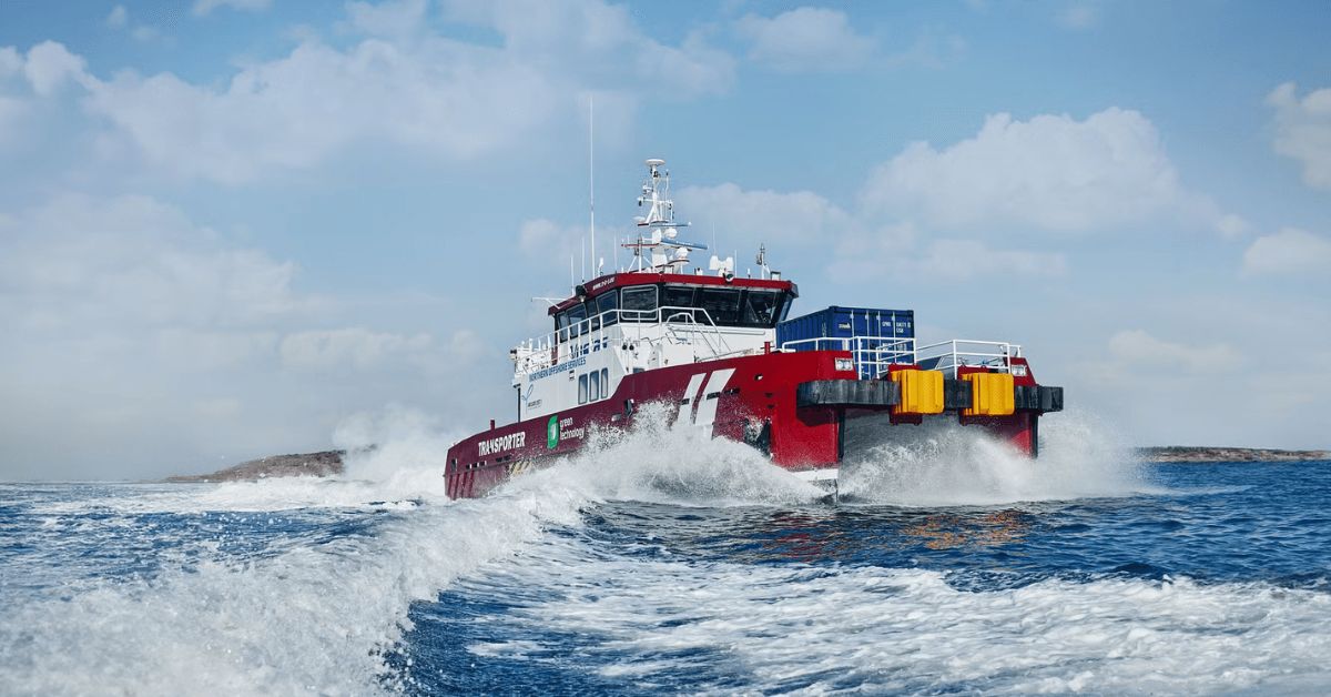 MarineInsight's tweet image. World’s First 100% Biomethanol-Powered Crew Transfer Vessel Delivered 

Read the news here 👉marineinsight.com/shipping-news/… 

#Biomethanol #Vessel #Maritime #MarineInsight #Merchantnavy #Merchantmarine #MerchantnavyShips