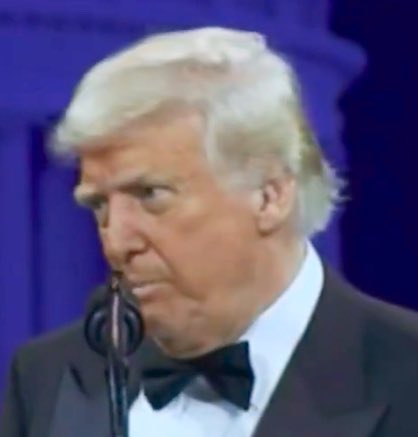 He looks like someone left an aspic mold of him in the back of a hot car.