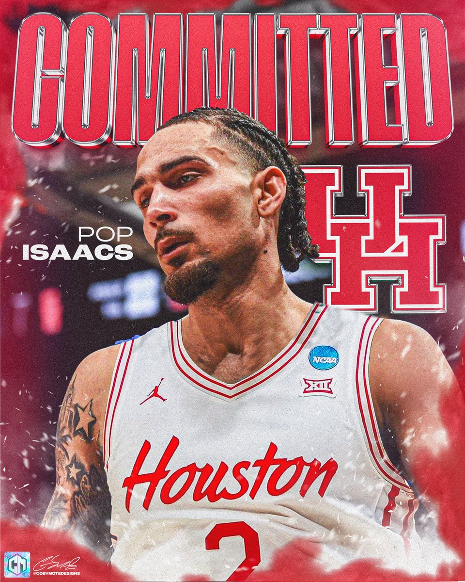 Tobias Bass (@tobias_bass) on Twitter photo NEWS: Pop Isaacs will transfer to Houston, his agency PNW Sports Group told <a href="/TheAthleticCBB/">The Athletic CBB</a>
In 8 games played, he averaged 16.3 points, 4.8 rebounds and 3.9 assists per game last season at Creighton NEWS: Pop Isaacs will transfer to Houston, his agency PNW Sports Group told <a href="/TheAthleticCBB/">The Athletic CBB</a>
In 8 games played, he averaged 16.3 points, 4.8 rebounds and 3.9 assists per game last season at Creighton