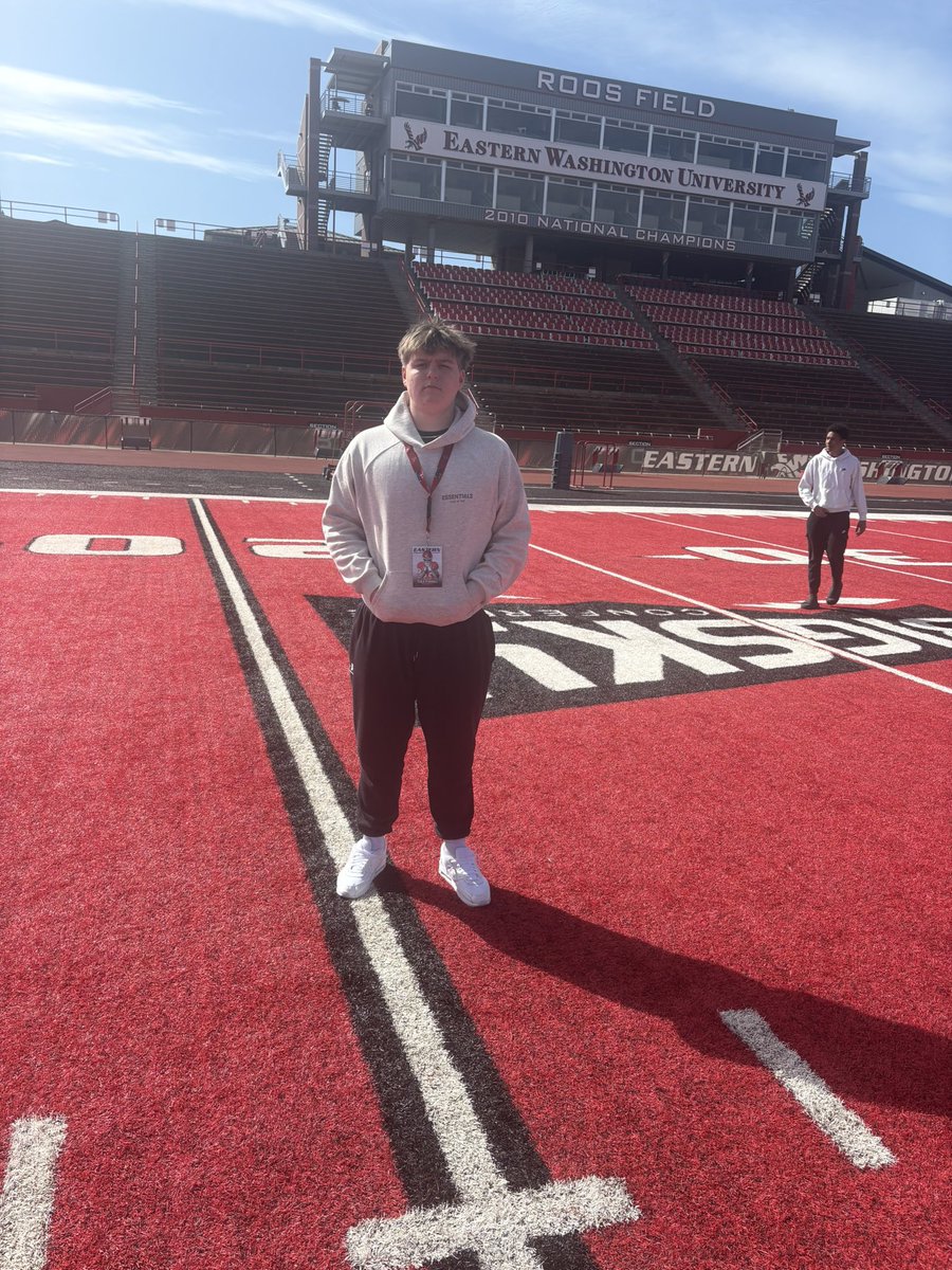 ColeTurrell's tweet image. Thank you @EWUFootball @CoachGermer @Coach_Heffler, as well as the entire coaching staff for inviting me and my family out to junior day, I had a great time!