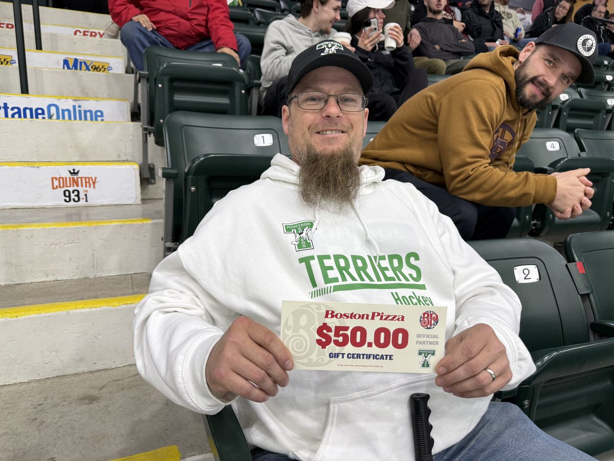 PortageTerriers's tweet photo. Shane Osborne-Richards is our #BPPlaP fan of the game! https://t.co/vJLLquaLYS