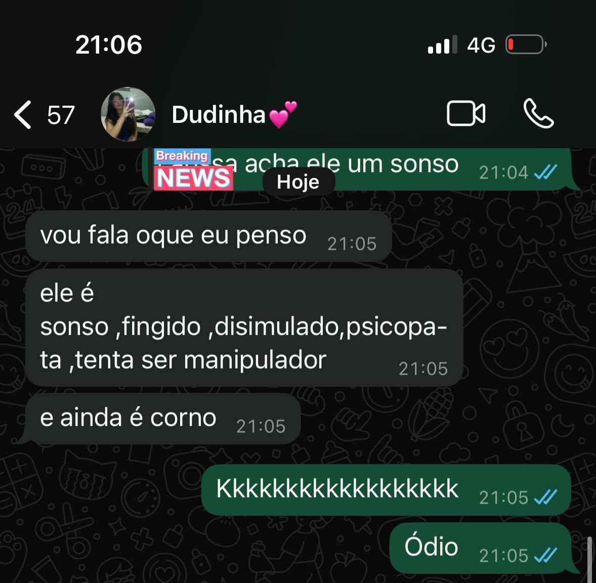 lisboa_rayca's tweet photo. A Duda dando a humilde opinião dela kkkkkkkkkkkk ÓDIO https://t.co/jDYbljIKr9