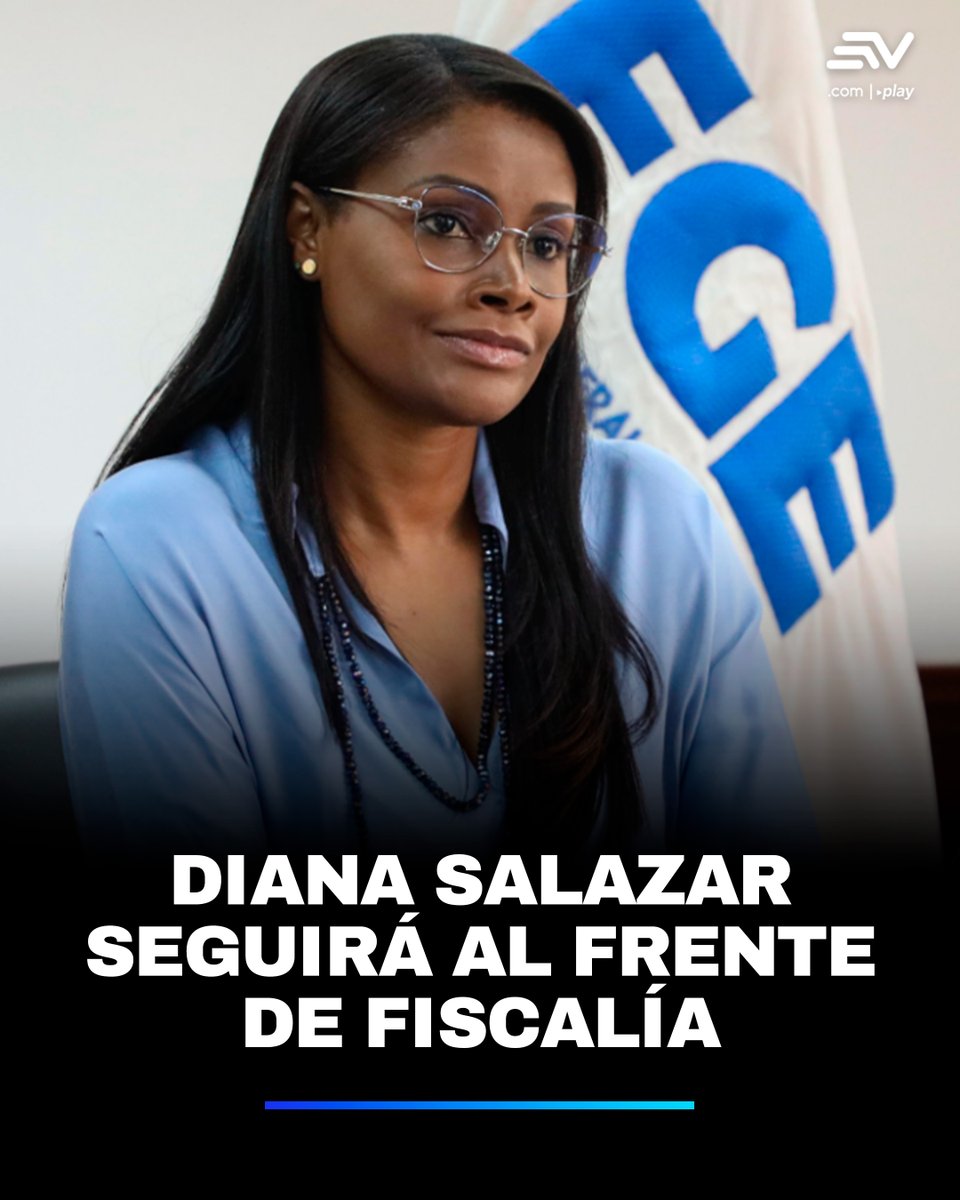 EcuavisaInforma's tweet photo. 🔴 #ÚltimaHora | Diana Salazar decidió prorrogarse como fiscal general hasta que el Consejo de Participación Ciudadana elija a su reemplazo.👉  https://t.co/oq6wvm8RGL https://t.co/eSeWDgkkcH
