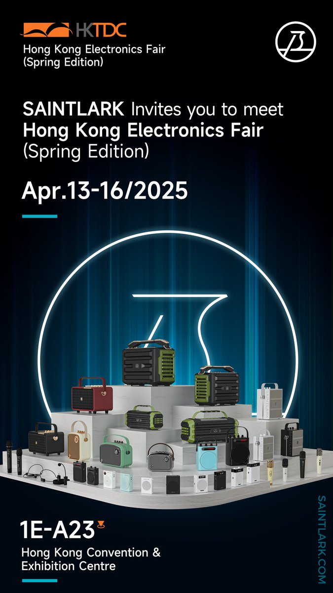 LHuang55760's tweet photo. Welcome to Hong Kong Electronics Fair meet with us!🥳
Apr.13-16th 2025
Booth:1E-A23 https://t.co/EBeFDcIEYQ