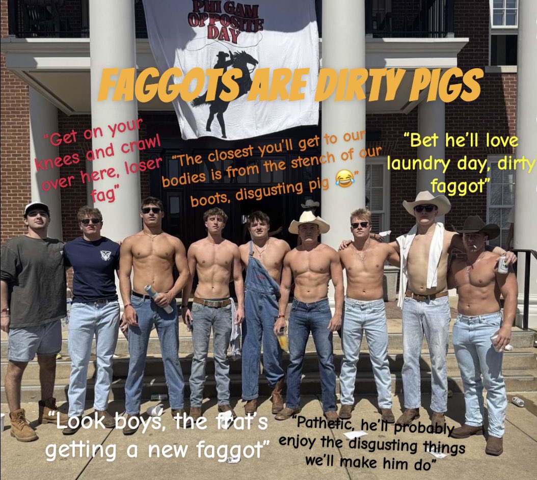 damnbros51's tweet photo. Fgts have a different frat house trial and it's a whole different process. Entries are through printed images of you kneeling naked with your ID and tongue out. We'll choose the most interesting ones and test your service skills in a week trial. Fingers crossed, fgt 😂 https://t.co/4ZuuSh2cIK