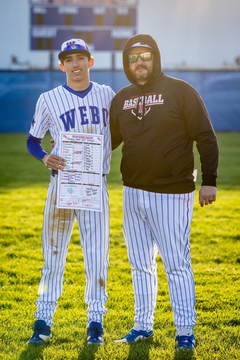 Webo_Baseball1's tweet photo. Stars go to 2-0 with a tough 4-1 win over Bethesda. @KahneReid was player of the game after his 2-3 performance at the plate with 2 huge RBIs and team first base running. @BrennanKopriva pitched phenomenally allowing 1 run in 4 innings. Levi Stewart had his best stuff to close. https://t.co/yFmv68kqQb