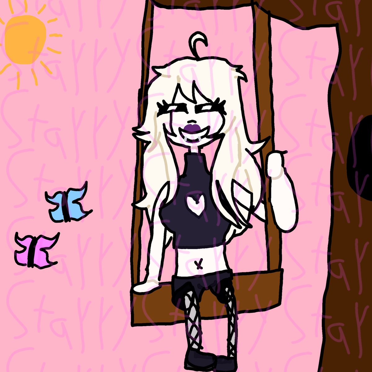 EspyWisp's tweet photo. Art trade with @Starry_bunni !!

What I drew is the one with the brown hair

Their’s is my oc with blonde hair :3 https://t.co/M1JxMw8lzo
