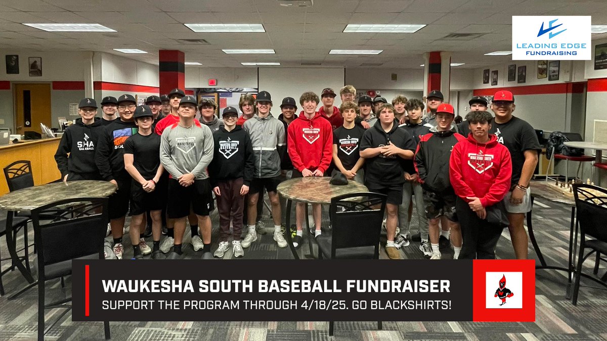 The Waukesha South Baseball team kicked-off their 1-hour spring fundraiser event this afternoon with $2,300 raised! 👏 Thank you to the all the generous supporters of Blackshirt Baseball! 🙏

app.launchfundraising.com/FundraiserHome…