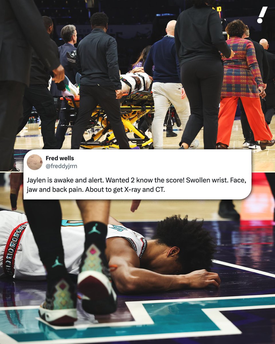 Jaylen Wells' father provided an update following his injury 🙏

The Grizzlies rookie suffered an injury on a dunk attempt and left the court on a stretcher.