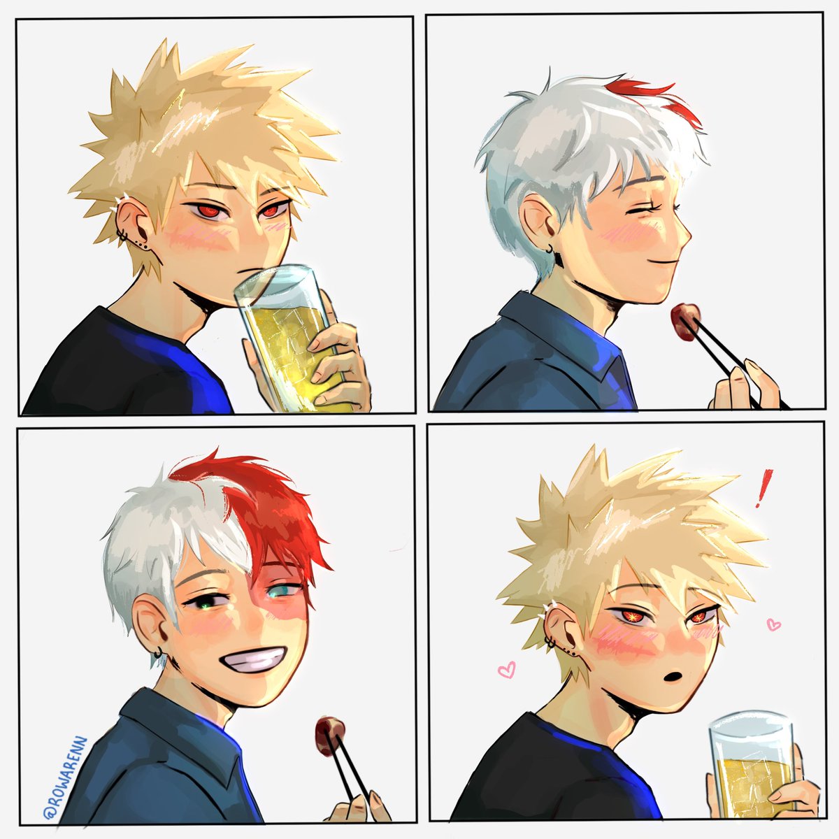 rowarenn's tweet photo. i don't wanna look at anything else now that i saw you, i don't wanna think of anything else now that i thought of you ✨#todobaku #tdbk #mhafanart #mha #mhatwt #bnha #BNHAfanart https://t.co/cIIBWVMoGW