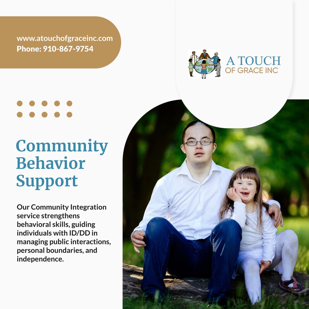 atouchofginc's tweet photo. Public interactions can be empowering! Our Community Integration service teaches behavioral skills for independence. Contact us to learn more! 

#MentalHealthCare #FayettevilleNC #CommunitySupport https://t.co/0hWHecWZ30