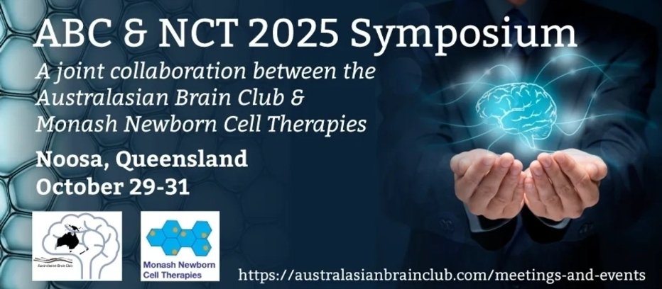 Atul Malhotra (@atul_monash) on Twitter photo The <a href="/AusNZBrainClub/">Australasian Brain Club</a> & <a href="/Neo_CellTherapy/">Newborn Cell Therapies</a> combined #ABCNCT2025 Symposium is now open for registrations and abstracts:
australasianbrainclub.com/meetings-and-e…
Join us in Noosa 🌴, QLD, in October 2025! The <a href="/AusNZBrainClub/">Australasian Brain Club</a> & <a href="/Neo_CellTherapy/">Newborn Cell Therapies</a> combined #ABCNCT2025 Symposium is now open for registrations and abstracts:
australasianbrainclub.com/meetings-and-e…
Join us in Noosa 🌴, QLD, in October 2025!