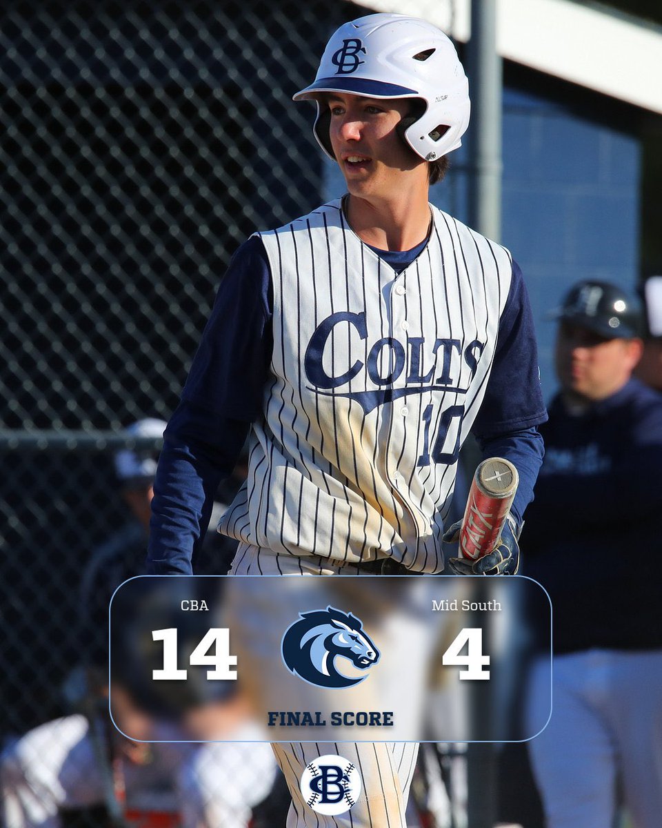 Colts move to 4-0 (3-0)
WP: D. DiTullio

D.Tsimbinos 3/3, HR, 4RBI
W. Fahey 3/4, 3R, 3RBI, 2SB
D. Russo, 2/3, 2B, 3 RBI
R. Wetmore 2/4, 3B, 2RBI