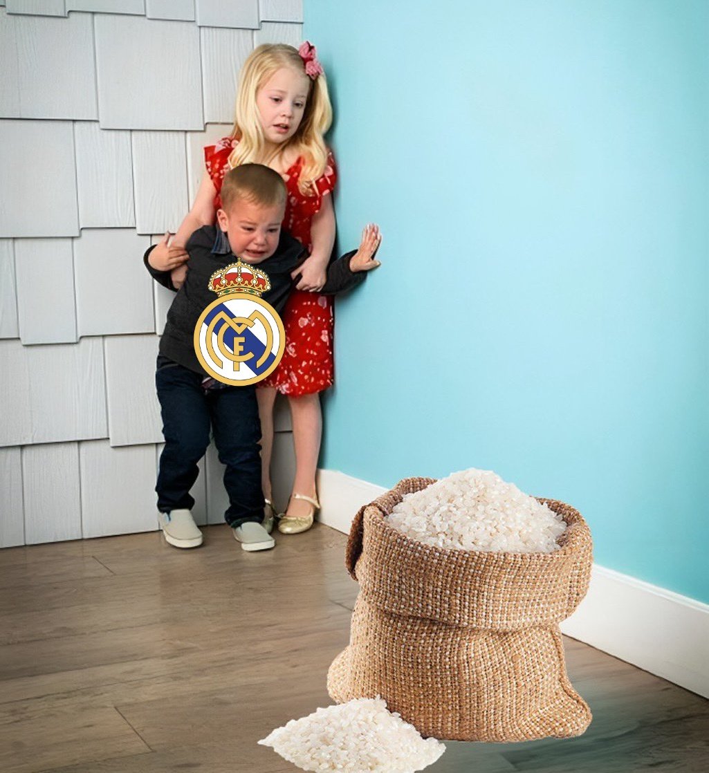 Real Madrid fans are not eating rice this season.