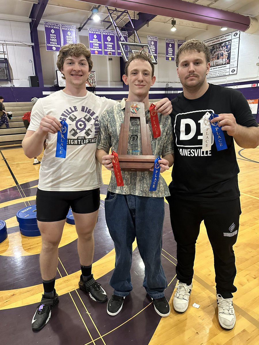 Congrats to these three lifters on qualifying for the <a href="/FHSAA/">FHSAA</a> Boys Weightlifting Championships in Lakeland this Friday! Jake Goode (Oly) <a href="/TisherNicholas/">Nicholas Tisher</a> (Oly and Traditional) and Daniel Webber (Oly)