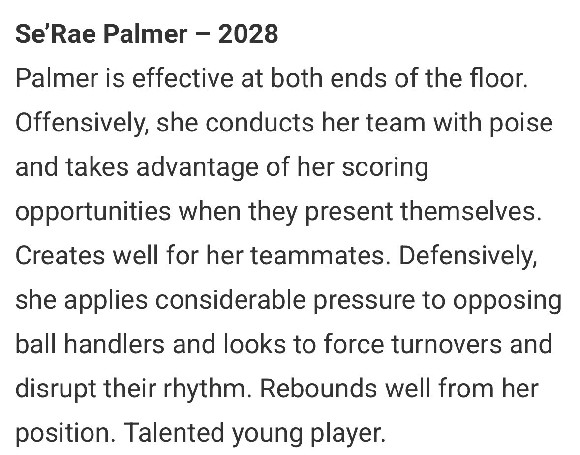 Se’Rae (@serae_b_palmer) on Twitter photo <a href="/JrAllStarBB/">Jr. All-Star Girls Basketball</a> <a href="/PriceJameson1/">Jameson Price</a> Thank you for the write up! I appreciate everything! 🏀💪🏾 <a href="/mwehoops_eybl/">Midwest Elite Meanstreets EYBL</a> <a href="/alyxwhite_/">Alyx White</a> <a href="/BAHoopsGirls/">BAHoopsGirls</a> <a href="/RocketSportsAHS/">Assumption Athletics</a> <a href="/JrAllStarBB/">Jr. All-Star Girls Basketball</a> <a href="/PriceJameson1/">Jameson Price</a> Thank you for the write up! I appreciate everything! 🏀💪🏾 <a href="/mwehoops_eybl/">Midwest Elite Meanstreets EYBL</a> <a href="/alyxwhite_/">Alyx White</a> <a href="/BAHoopsGirls/">BAHoopsGirls</a> <a href="/RocketSportsAHS/">Assumption Athletics</a>