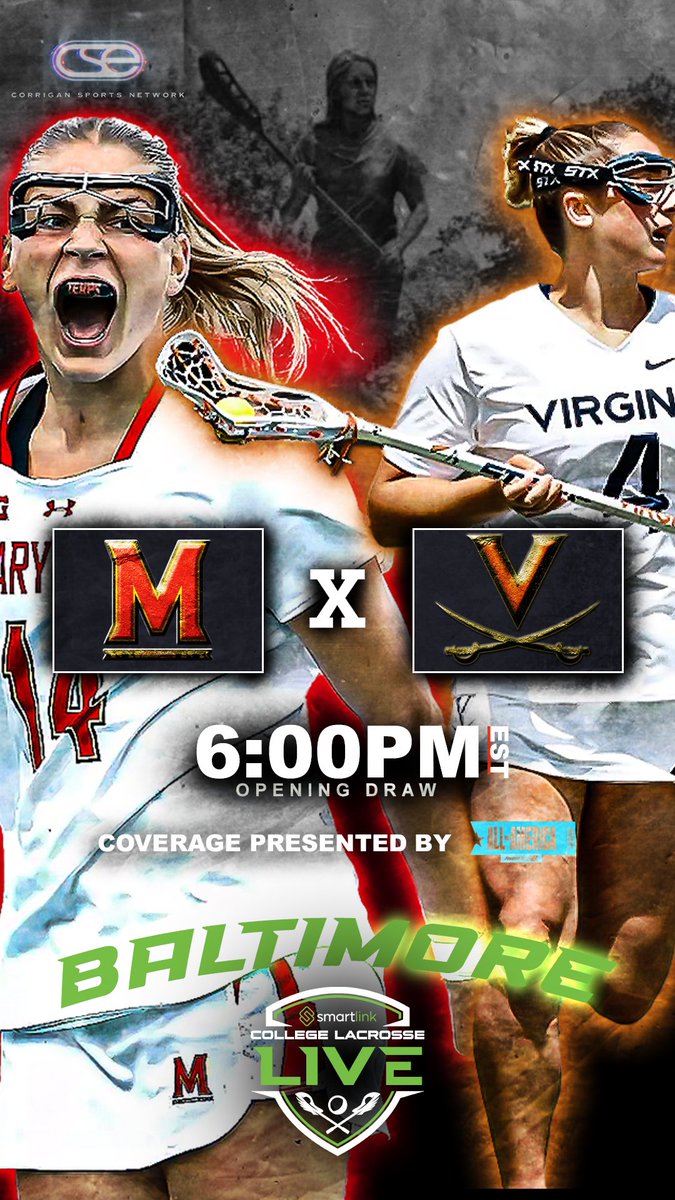 Corrigan Sports Network (@cse_net) on Twitter photo Wednesday we’re back!!
LIVE from <a href="/blazerlacrosse/">NDP lacrosse</a> Notre Dame Prep
#9 <a href="/UVAWomensLax/">Virginia Women's Lacrosse</a> ⚔️vs #11 <a href="/MarylandWLax/">Maryland Women's Lacrosse</a> 🐢
⏰ 6pm Opening Draw
📺 corrigansportsnetwork.com Wednesday we’re back!!
LIVE from <a href="/blazerlacrosse/">NDP lacrosse</a> Notre Dame Prep
#9 <a href="/UVAWomensLax/">Virginia Women's Lacrosse</a> ⚔️vs #11 <a href="/MarylandWLax/">Maryland Women's Lacrosse</a> 🐢
⏰ 6pm Opening Draw
📺 corrigansportsnetwork.com