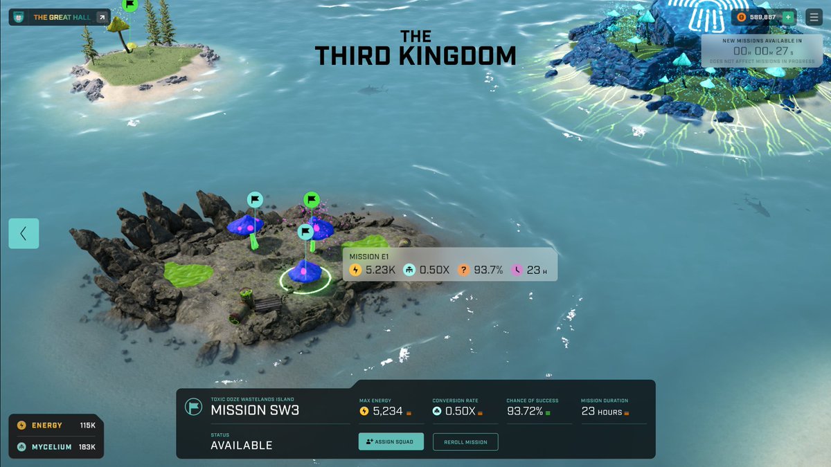 Embark on Missions to Harvest Mycelium. 🗺️

Missions are your gamified path to harvest the Kingdom’s most valuable resource – Mycelium, redeemable for $ROOT. 🍄

Here’s everything you need to know. 🧵👇