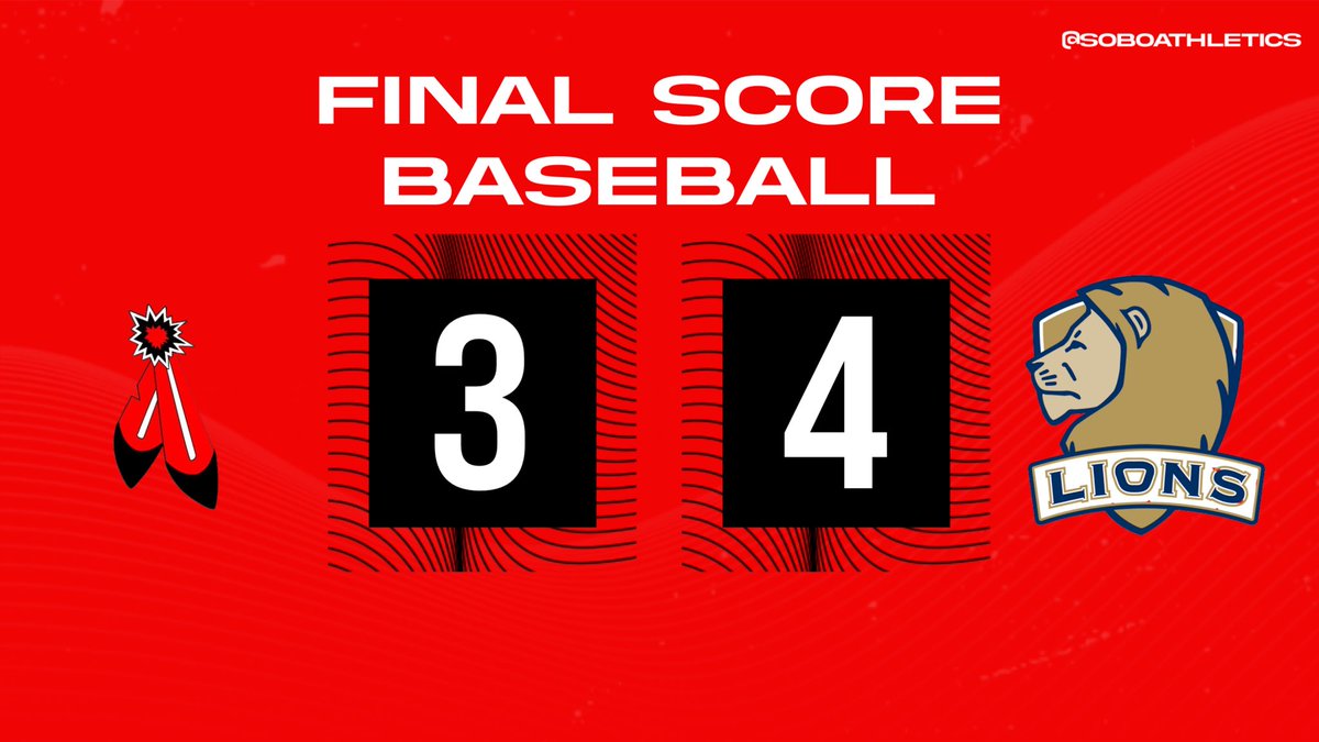 Baseball falls in a close matchup with defending conference champs HCA