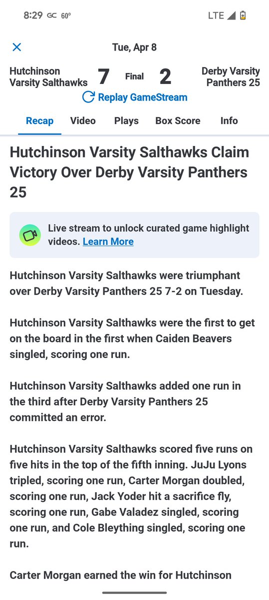 Salthawk Baseball tweet media