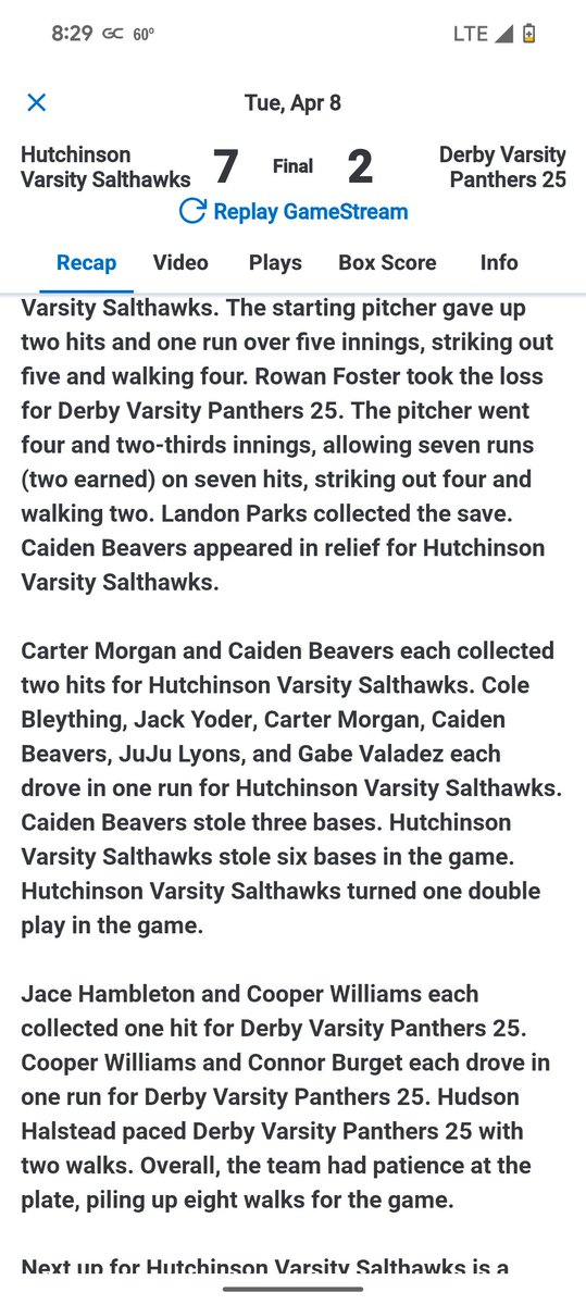 Salthawk Baseball (@hhsbathawks) on Twitter photo 
