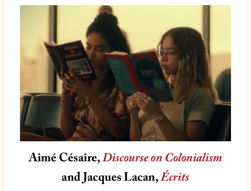 <화이트 로투스> 막장 오분 전 혼돈의 드라마인데 가만보니까 텍스트힙 조장 드라마이기도 함. 시즌1에서 여성들이 읽고 있는 책. 에메 세제르...