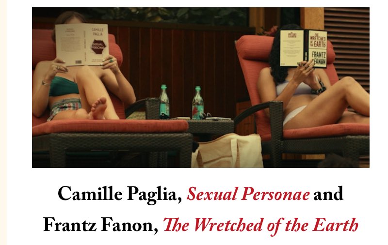 <화이트 로투스> 막장 오분 전 혼돈의 드라마인데 가만보니까 텍스트힙 조장 드라마이기도 함. 시즌1에서 여성들이 읽고 있는 책. 에메 세제르...