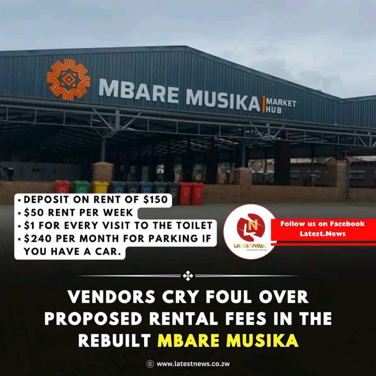 drDendere's tweet image. Dear Mayor @JMafume, vabereki vanotengesa kumbare vanoiwanepi $50 ye rent? Women on their periods, pregnant mothers, breastfeeding moms,  are being taxed higher u def the toilet tax regime.

This is not right.