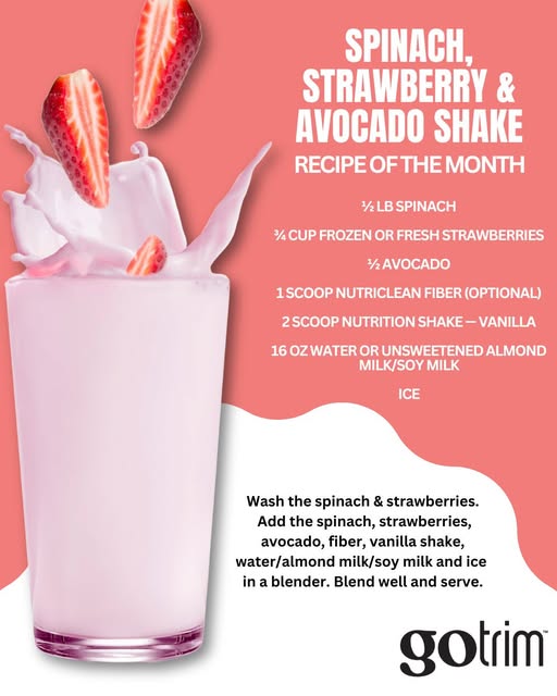 aimchealthwjeff's tweet image. Glow up your nutrition with this delicious Spinach, Strawberry &amp;amp; Avocado Shake! 🥑🍓 Packed with protein, fiber &amp;amp; nutrients to support your weight loss journey! 💪

Get your shake - aimchealthsolutions.com 
#GoTrim #HealthyShakes #Shop #WeightLossSupport #NutritiousAndDelicious