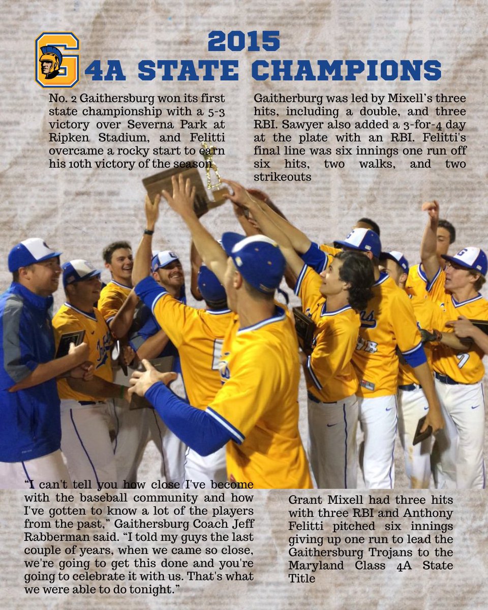 MoCo_Warriors's tweet photo. Let’s try this again. @GburgAthletics will celebrate the 10 yr anniversary of the state title Wednesday night at Kelley park, 7:00pm, vs @QOAthletics. JV will be at QO at 3:15. https://t.co/BKW0FSZKTM