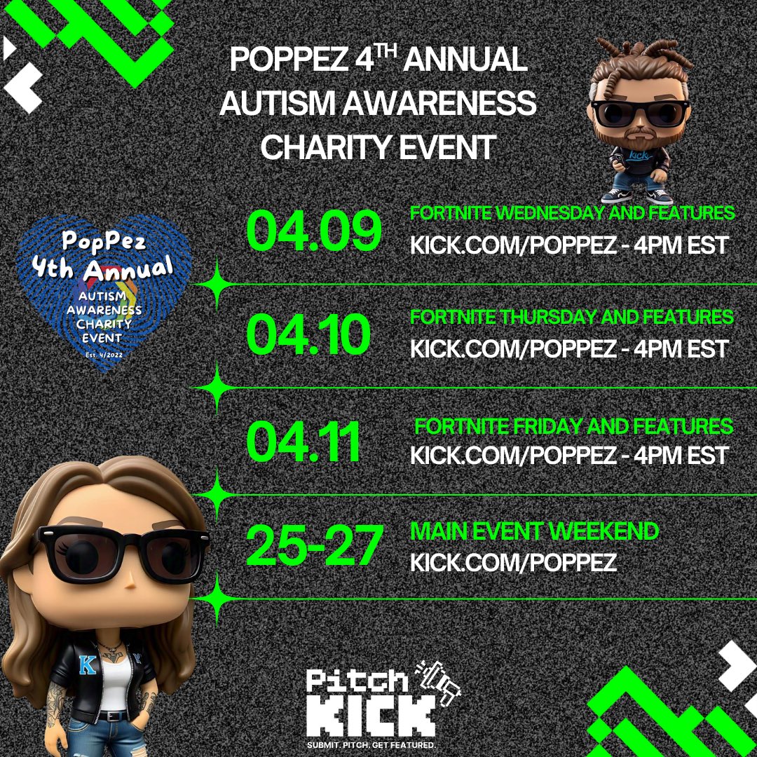 ThePopPez's tweet photo. Tonight was wiiiiiilllllllld...👀
We welcomed new community members, lurkers, chatters, and supporters. 🌭💗🌭

We hit a new milestone on our ASAN goal;  Year 4 is going to be epic folks.. Thank you to everyone who is helping us raise funds and awareness  for the @autselfadvocacy via @tiltify . 💙

The next 3 days are going to be jam packed with Features and Fortnite! We will be showcasing some of the amazing creators taking part of Year 4.