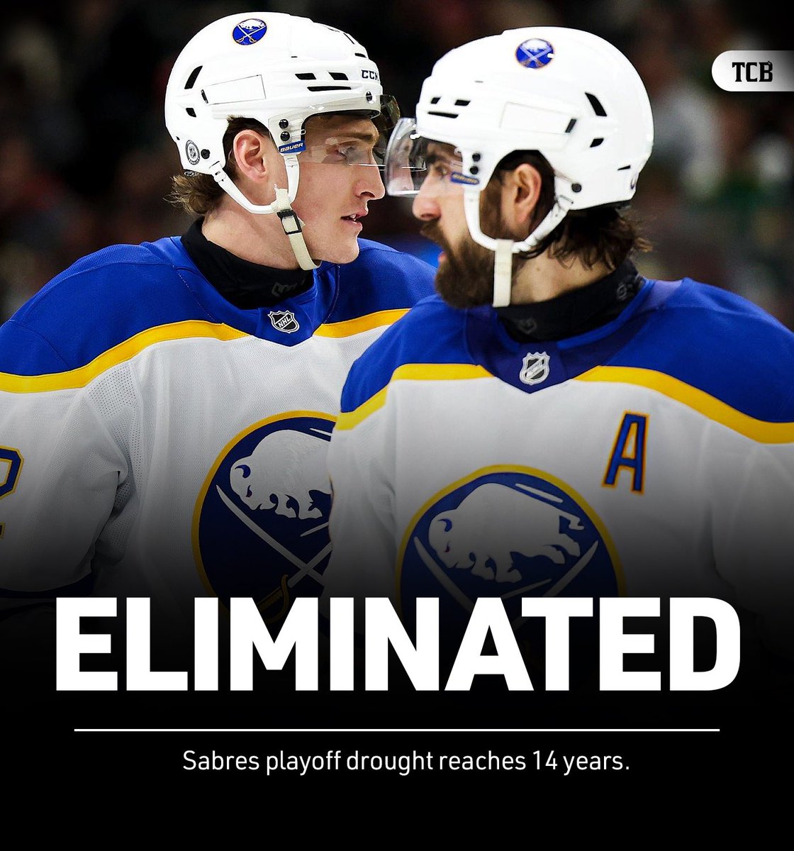 It’s official: the Sabres will miss the playoffs for the 14th-straight season.