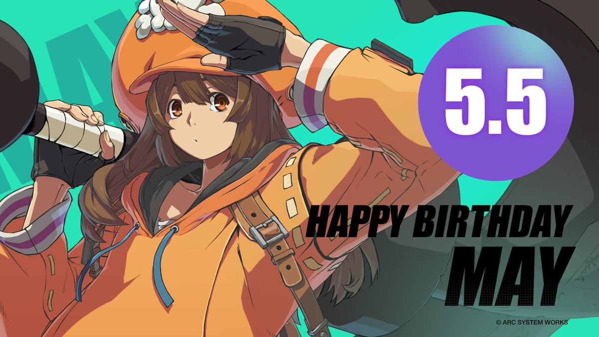 ／ 
🎉メイ バースデー🎉
＼ 

本日5月5日はメイの誕生日です🎂
ぜひ一緒にお祝いしましょう❗️

#may_Birthday #ギルティギア