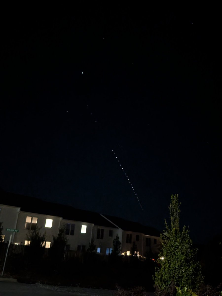 Think I just saw satellites being launched into space