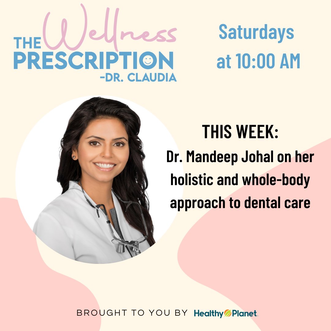 Exciting news! #TheWellnessPrescription is back this morning at 10AM! <a href="/CMACHIELLA/">DR. CLAUDIA</a> will chat with Dr. Mandeep Johal of <a href="/FamilyDentalOn/">Family Dental Centre</a>, whose unique practice takes a holistic and whole-body approach to dental care.
LISTEN LIVE: 📻105.9FM or 1059theregion.com