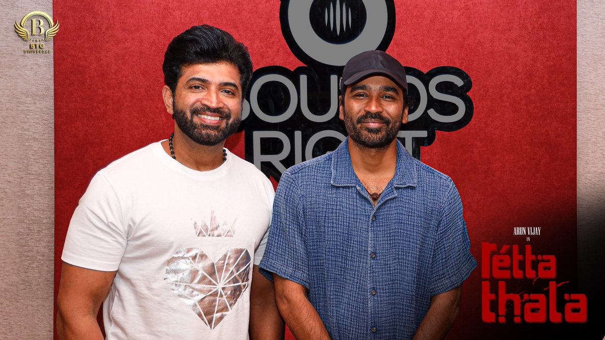 arunvijayno1's tweet image. Really excited!! Can't wait for you'll to listen to the song @dhanushkraja brother has sung for ##RettaThala. I am sure it's going to mesmerize everyone..Thanks a lot for this wonderful gesture brother.. Loads of love to you..❤️
#KrisThirukumaran
@SiddhiIdnani @BTGUniversal…