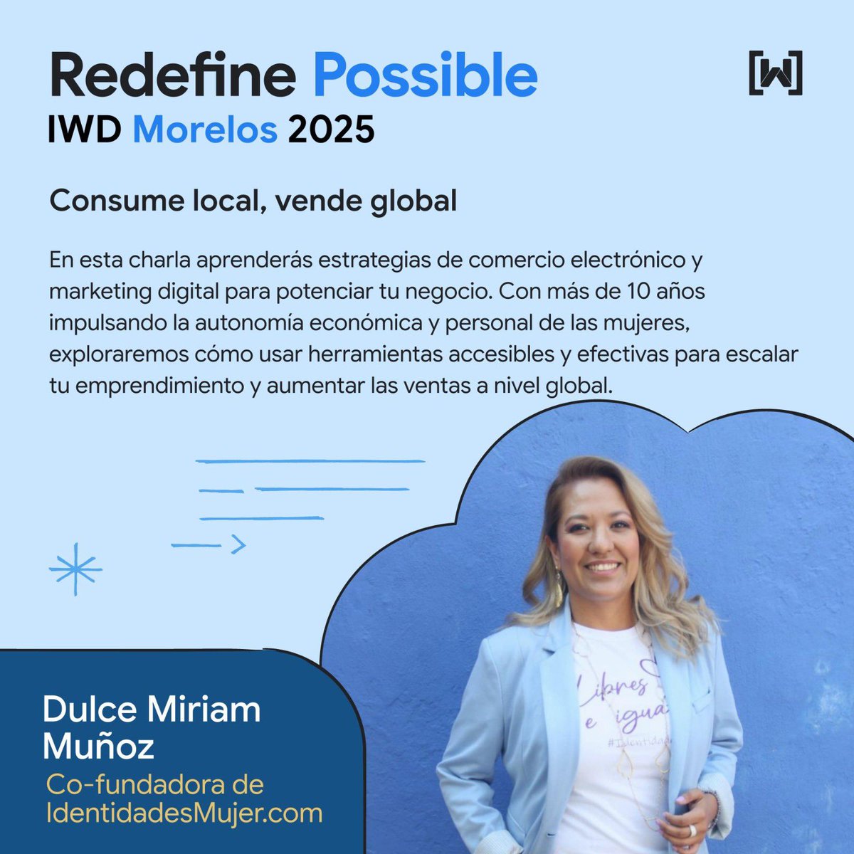 dulcecuernavaca's tweet photo. Estaré presente en el IWD Morelos 2025 com @WomenTechmakers compartiéndo experiencias desde @IdentidadesM
Es una oportunidad para aprender sobre tecnología, innovación, y emprendimiento
#SomosIdentidadesMujer
#ConectaConTuPoder
#Shareknowledge https://t.co/tlXTShhSlP