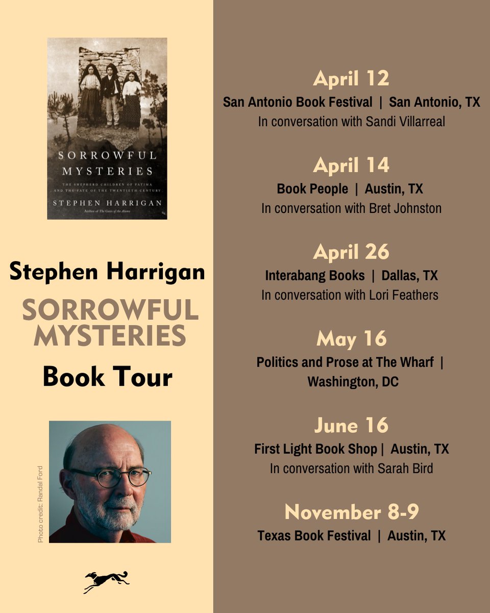 Calling all lapsed Catholics! Join me on my book tour for Sorrowful Mysteries: The Shepherd Children of Fatima and the Fate of the Twentieth Century.
