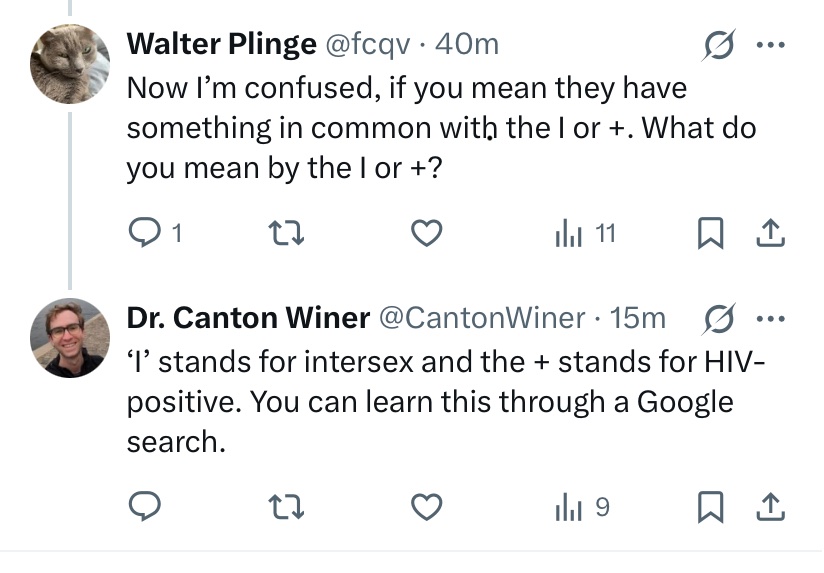 Walter Plinge (@fcqv) on Twitter photo Oh come on <a href="/CantonWiner/">Dr. Canton Winer</a>. We saw what you said. Either defend it or apologize, but don’t try to pretend you never said it Oh come on <a href="/CantonWiner/">Dr. Canton Winer</a>. We saw what you said. Either defend it or apologize, but don’t try to pretend you never said it
