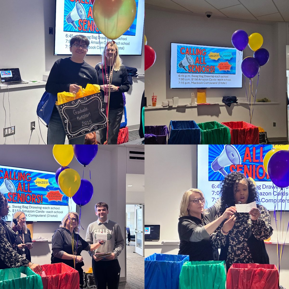 The <a href="/NKCSchools/">NKC Schools</a> Graduate Kickstart =SUCCESS! Students &amp; families worked on "What's Next" after HS plans.  THANK YOU <a href="/NKCEdFoundation/">NKC Schools Education Foundation</a> &amp; Synetic Technologies! Four-$150 Amazon cards and 3 Macbook computers were great raffle prizes! Excellent connections to careers &amp; colleges!