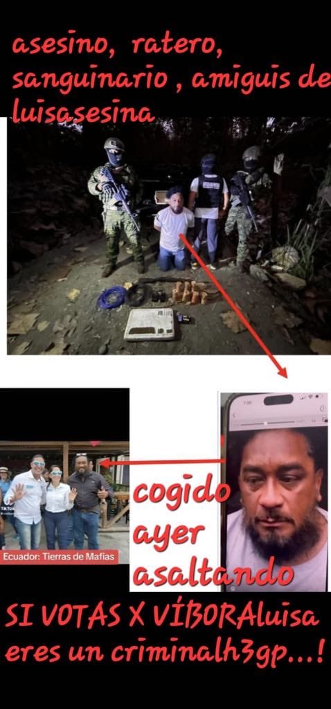 Los amiguis, de Luisa González ⁦<a href="/RafaelCorreaV5/">Revolución Ciudadana || A recuperar la PATRIA🇪🇨</a>⁩ ⁦@LuisaGonzalezPt⁩  todos delincuentes. Alguna duda???