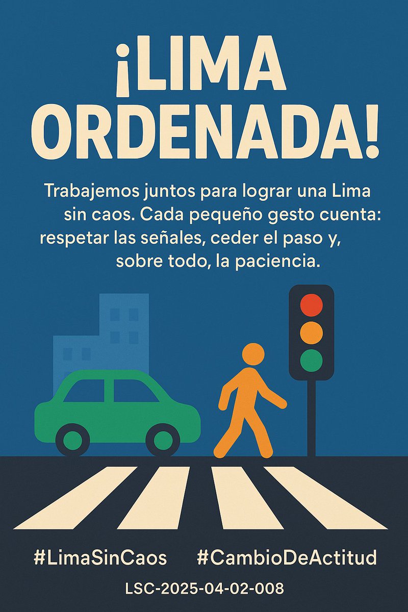 LimaSinCaos's tweet photo. 🏙 Lima ordenada: posible y urgente.
Respetar señales, ceder el paso, no invadir cruces.
¡Pero el ejemplo debe empezar arriba!

@MuniLima @MTC_GobPeru @FiscaliaPeru
#LimaSinCaos #CambioDeActitud https://t.co/5loicKR61V